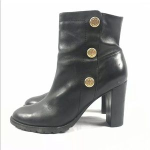 Isaac Mizrahi New York Black Leather Booties